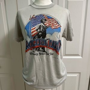 RARE Vintage Grateful Dead 1985 Tour Tshirt Single Stitch